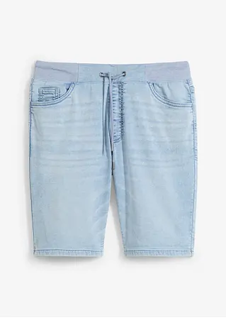 bonprix Kernige Bermuda aus bequemen Sweat-Denim - blau
