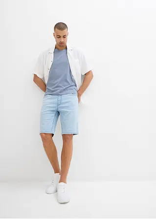 bonprix Kernige Bermuda aus bequemen Sweat-Denim - blau Vatertagsangebot