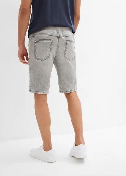 bonprix Kernige Bermuda aus bequemen Sweat-Denim - grau Valentinstagsangebot