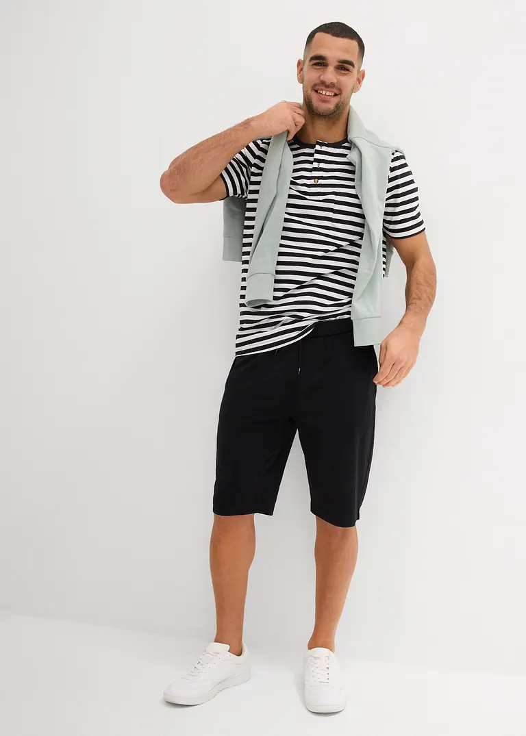 bonprix modernes Henleyshirt m günstigen Doppelpack - Herren Lagerräumung