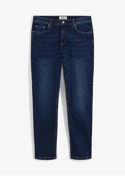 bonprix Stretch-Jeans Regular Fit Straight mit leichter Waschung
