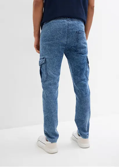 bonprix Modern geschnittene Sweat-Schlupfjeans mit Cargotaschen Bestseller