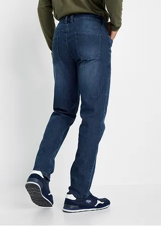 bonprix Modische Slim Fit Stretch-Jeans mit leichter Waschung - blau Räumungsverkauf