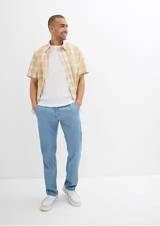 bonprix Modische Schlupfjeans aus sommerlicher Leinen-Baumwoll-Mischung Sonderangebote