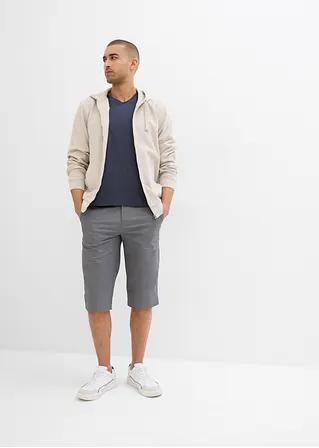bonprix moderne Long-Bermuda in leichter Qualität - grau Tiefpreis
