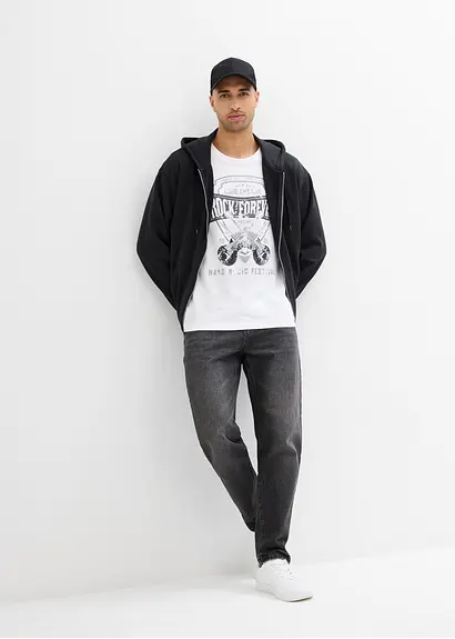 bonprix Kerniges T-Shirt aus reiner Baumwolle - weiß - Herren Begrenzte Freigabe