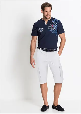bonprix Bedrucktes T-Shirt mit Verzierungen - blau - Herren Bis zu 65% Rabatt