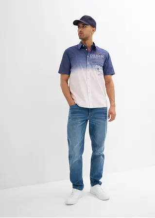 bonprix Modisches Hemd aus reiner Baumwolle - blau - Herren Nur für heute