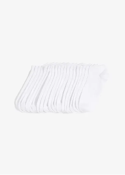 bonprix Praktischer Sneakersocken im Multipack mit hohem Baumwollanteil