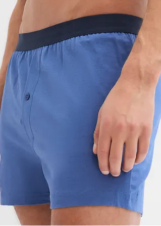 bonprix Lockere Jersey Boxershorts im 4er Pack - dunkelblau+hellindigo Fabrikladen