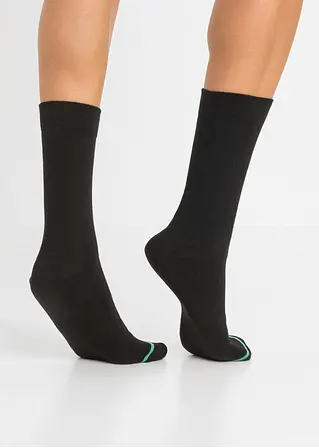 bonprix Herren Socken (5er Pack) mit Kontraststreifen - schwarz Im Verkauf