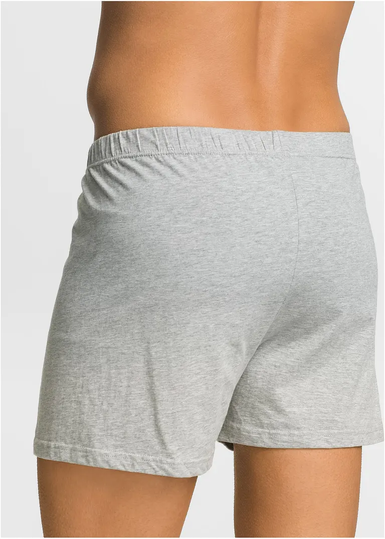 bonprix Lockere Jersey Boxershorts mit hohem Tragekomfort - grau meliert Rabatte dieses Monats