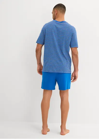 bonprix Gestreifter Shorty mit Hosentaschen - grau - Herren 2025
