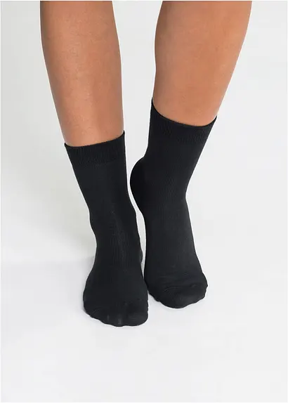 bonprix Klassische Socken im 10er Pack - schwarz - Damen Outlet