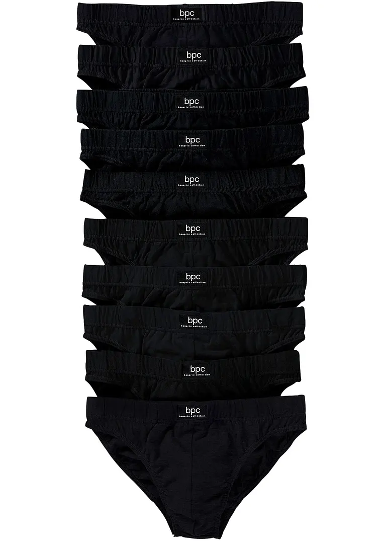 bonprix Bequemer Slip im Vorteilspack - schwarz - Herren