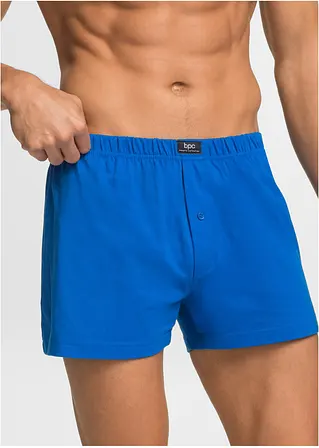 bonprix Lockere Jersey Boxershorts im Set - schwarz + blau + rot - Herren Blitzverkäufe