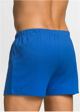 bonprix Lockere Jersey Boxershorts im Set - schwarz + blau + rot - Herren Blitzverkäufe