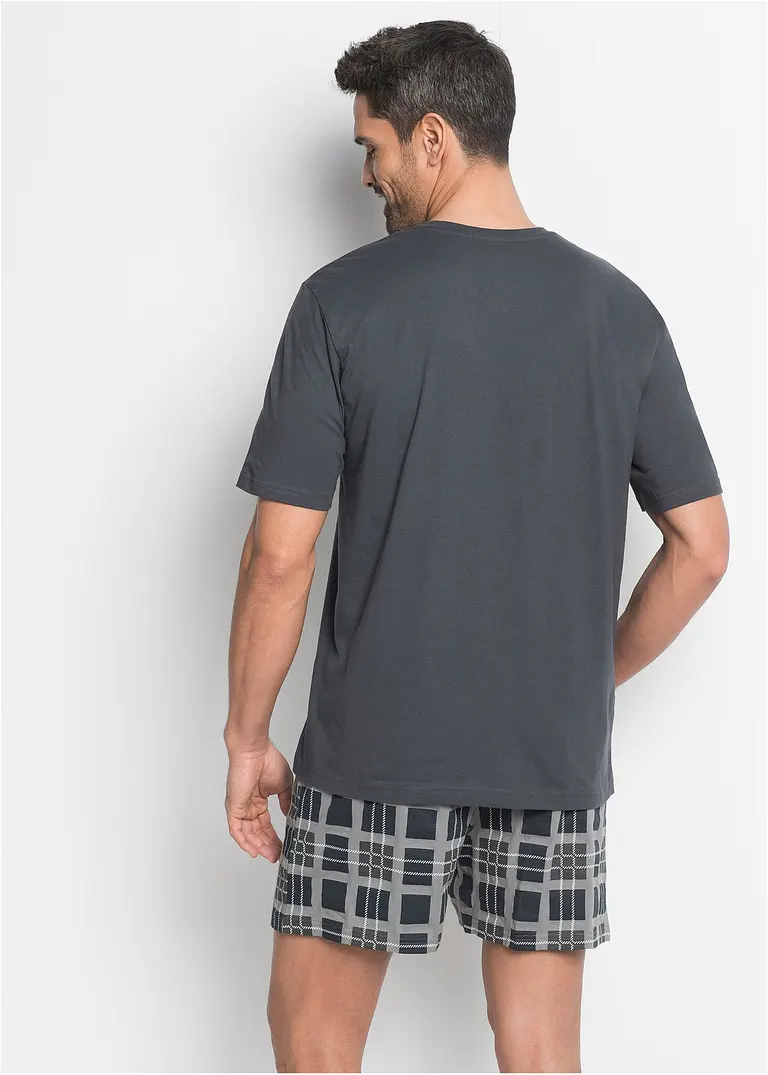 bonprix Lässig bedruckter Pyjama mit T-Shirt und Shorts Limitierter Zeitrabatt