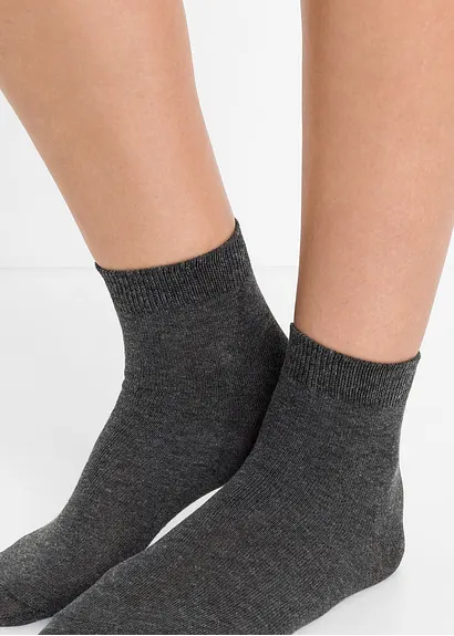 bonprix Schlichte Basic-Socken - grautöne - Damen Großer Ausverkauf