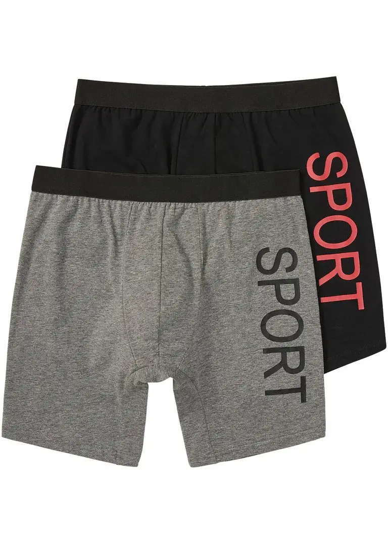 bonprix Lange Boxershorts in figurnaher Passform im legeren Stil - Herren