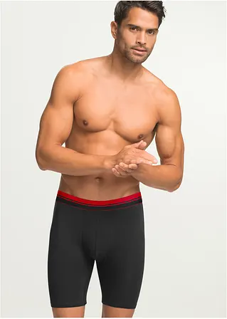 bonprix Bequeme Boxershorts in figurnaher Passform mit langem Bein und einem gestreiftem elastischen Bund Osterangebot