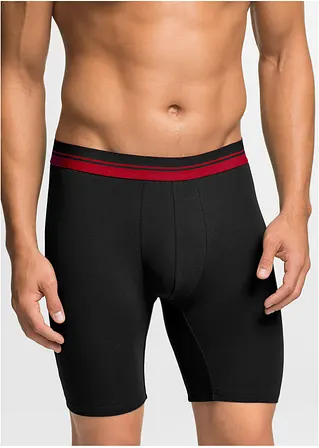 bonprix Bequeme Boxershorts in figurnaher Passform mit langem Bein und einem gestreiftem elastischen Bund Osterangebot