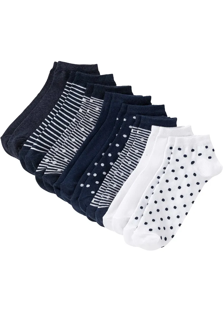 bonprix Sportliche Sneakersocke mit feinem Bündchen - Damen