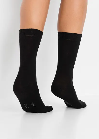 bonprix Multipack Socken mit elastischem Rippbündchen - schwarz Exklusive Angebote