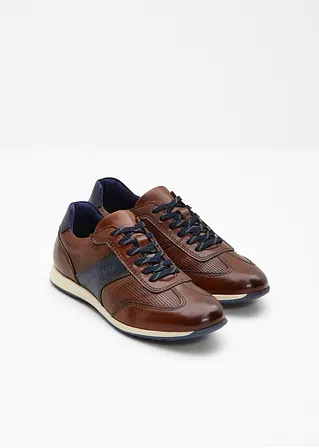 bonprix Robuster Bugatti Sneaker aus Leder - braun - Herren Sonderangebote