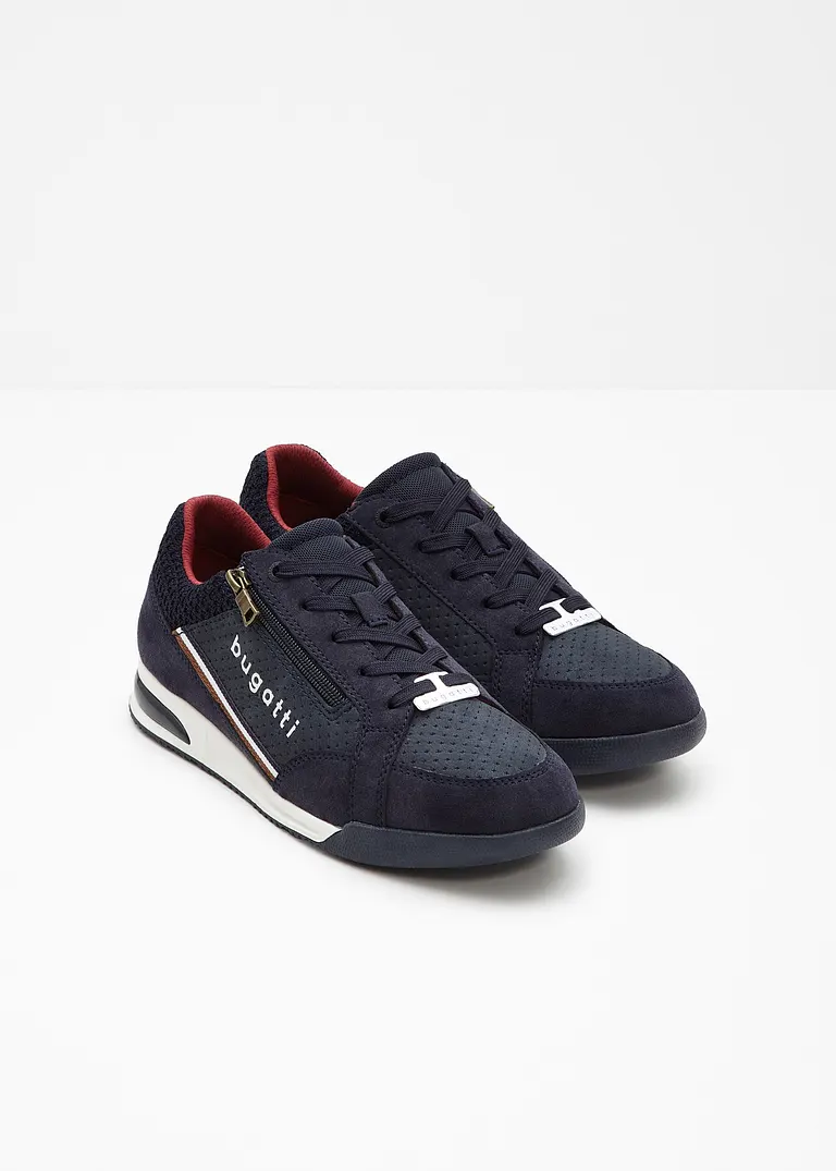 bonprix Lässiger Bugatti Sneaker mit Reißverschluss - blau Riesige Ersparnisse
