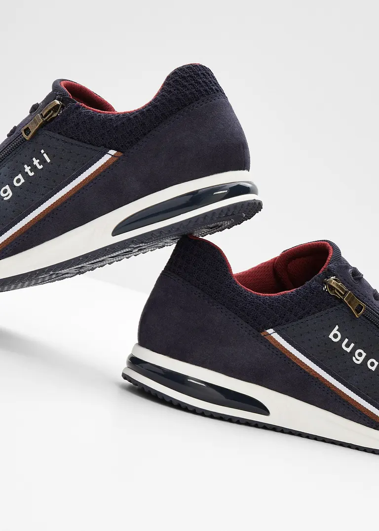 bonprix Lässiger Bugatti Sneaker mit Reißverschluss - blau Riesige Ersparnisse