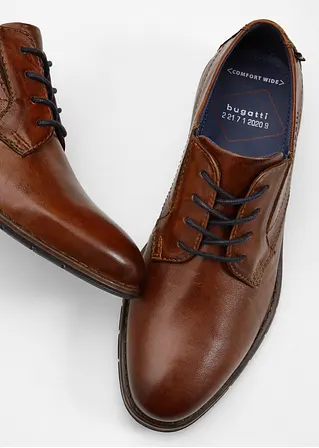 bonprix Eleganter Bugatti Schnürschuh aus Leder - braun VIP-Rabatte