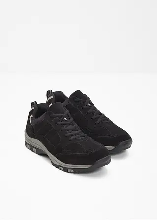 bonprix Trekkingschuh aus Leder zum Schnüren - schwarz - Damen Tiefpreis