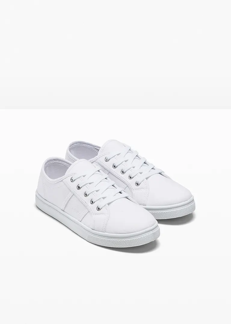 bonprix Modischer Sneaker mit Regenbogen Detail - weiß - Damen Letzte 3 Tage