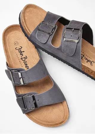 bonprix Schöne Pantolette im Casual-Look - grau - Herren Neueste Stile