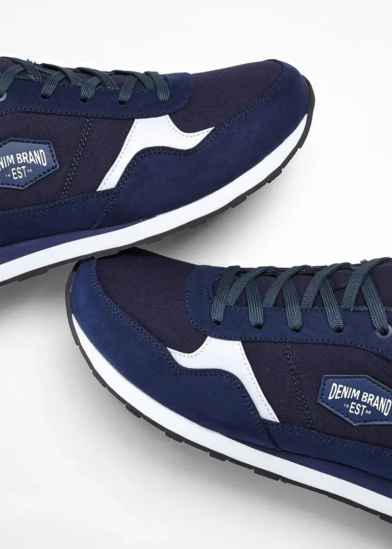 bonprix Sportlicher Sneaker mit Schnürung - blau - Herren Nur für heute