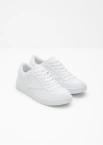 bonprix Lässiger Sneaker im sportlichen Design - weiß - Herren Nur noch ein Tag übrig