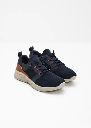 bonprix Sportlicher Bugatti Sneaker mit Materialmix - blau 50% Rabatt mit kostenlosem Versand