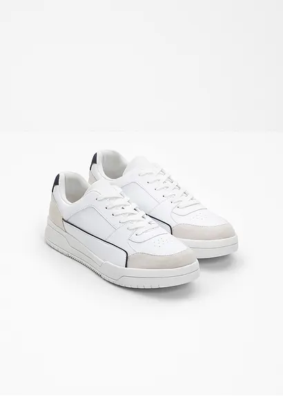 bonprix Lässiger Sneaker mit sportlichen Details - weiß Clearance-Verkauf