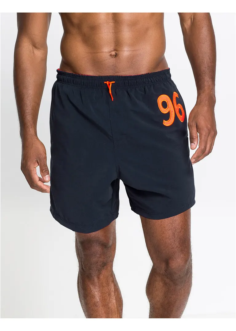 bonprix Attraktiver Herrenbadeshorts mit elastischem Bund - blau - Herren Günstiger Verkauf