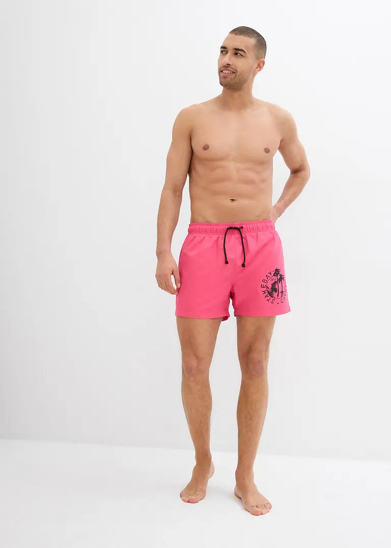 bonprix Sommerliche Badeshorts mit einer Tasche hinten. - pink Fabrikverkauf