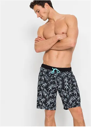 bonprix Sportliche Herren Badeshorts mit seitlichen Eingriffstaschen und schönem Druck Kostenloser Versand