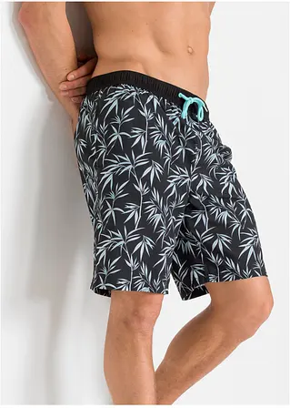 bonprix Sportliche Herren Badeshorts mit seitlichen Eingriffstaschen und schönem Druck Kostenloser Versand