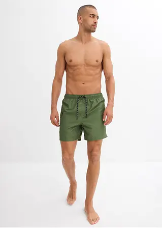 bonprix Modische Badeshorts mit seitlicher Tasche - grün Limitierter Zeitrabatt