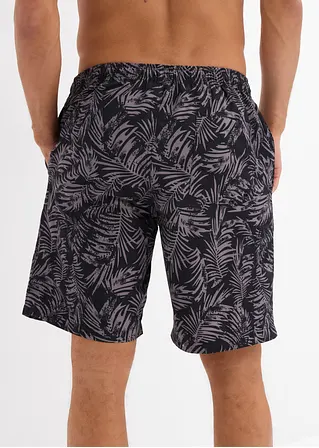 bonprix Modische Badeshorts mit tollem Druck - schwarz - Herren Rabatt