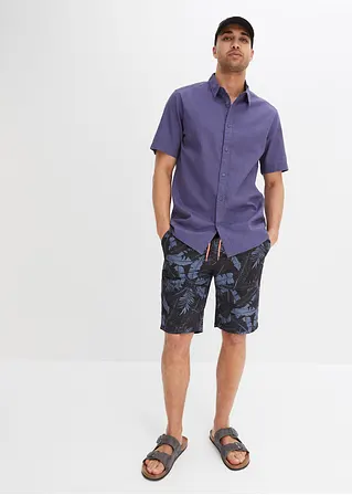 bonprix Sommerlich bedruckte Strand-Bermuda - schwarz - Herren Versandkostenfrei