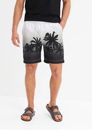 bonprix trendige Strandshorts mit sommerlichem Druckmotiv - weiß - Herren Saisonschlussverkauf