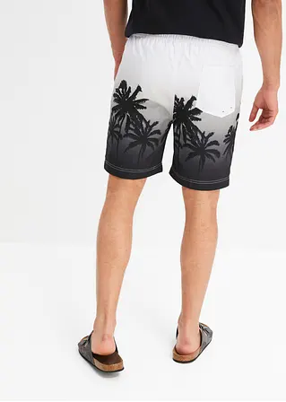 bonprix trendige Strandshorts mit sommerlichem Druckmotiv - weiß - Herren Saisonschlussverkauf