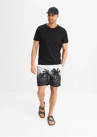 bonprix trendige Strandshorts mit sommerlichem Druckmotiv - weiß - Herren Saisonschlussverkauf