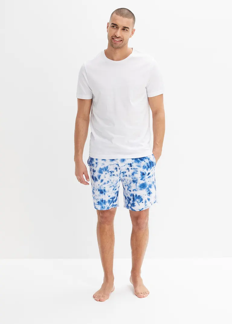 bonprix Schöne Badeshorts mit modischem Print - blau - Herren Cyber Monday